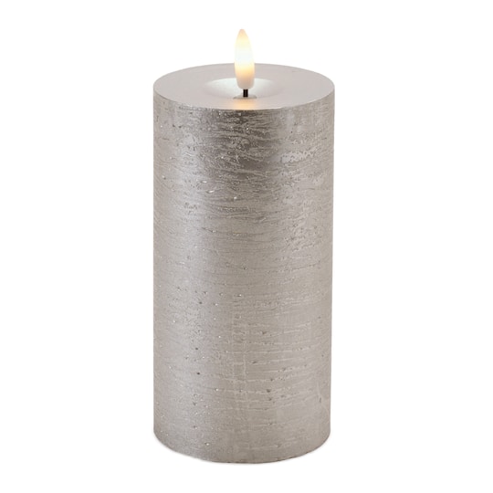 Melrose Metallic Silver FIA WICK LED Candles